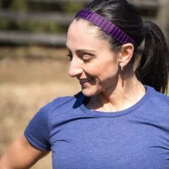 Athletic Juliband Non-Slip Headband - Purple & Black Stripe -goneforarun Sales 2023 tr 45360 LIFESTYLE 2