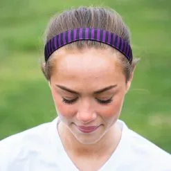Athletic Juliband Non-Slip Headband - Purple & Black Stripe -goneforarun Sales 2023 tr 45360 LIFESTYLE 3