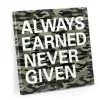 Motivational Canvas Wall Art - Always Earned Never Given -goneforarun Sales 2023 tr 45376 MAIN