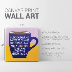 Running Canvas Wall Art - Grant Me Coffee -goneforarun Sales 2023 tr 45380 DETAILS