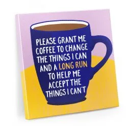 Running Canvas Wall Art - Grant Me Coffee