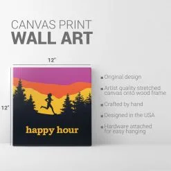 Running Canvas Wall Art - Happy Hour 9 Running Canvas Wall Art - Happy Hour -goneforarun Sales 2023 tr 45381 DETAILS
