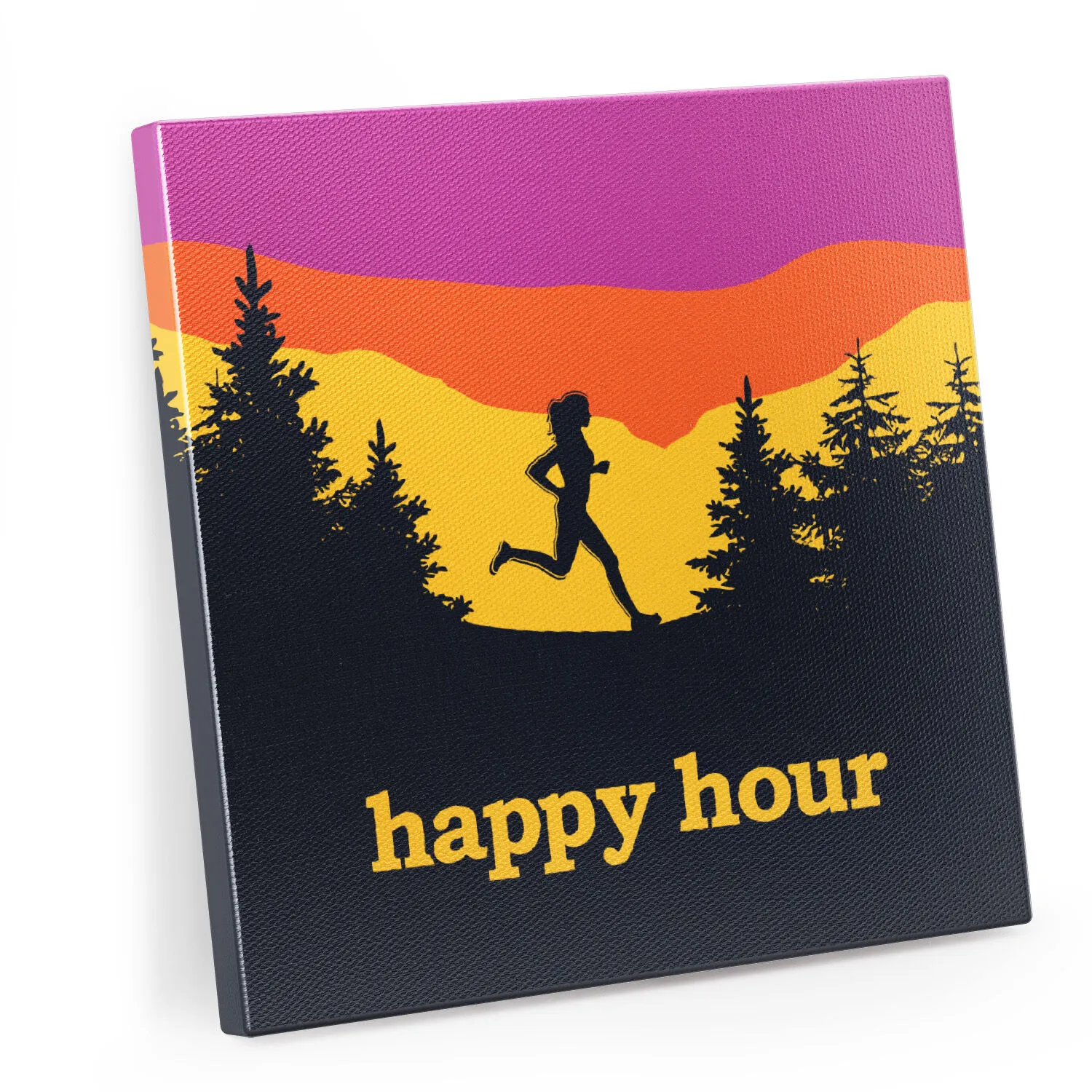 Running Canvas Wall Art - Happy Hour 3 Running Canvas Wall Art - Happy Hour