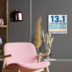 Running Canvas Wall Art - Math Miles 13.1 -goneforarun Sales 2023 tr 45383 LIFESTYLE 1