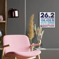 Running Canvas Wall Art - Math Miles 26.2 -goneforarun Sales 2023 tr 45384 LIFESTYLE 1