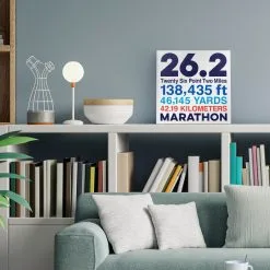 Running Canvas Wall Art - Math Miles 26.2 -goneforarun Sales 2023 tr 45384 LIFESTYLE 2
