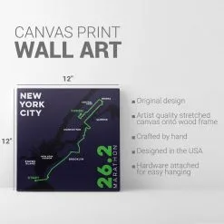 Running Canvas Wall Art - NYC Route -goneforarun Sales 2023 tr 45386 DETAILS