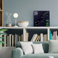 Running Canvas Wall Art - NYC Route -goneforarun Sales 2023 tr 45386 LIFESTYLE 2