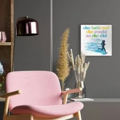 Running Canvas Wall Art - She Believed She Could -goneforarun Sales 2023 tr 45388 LIFESTYLE 1