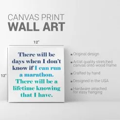 Running Canvas Wall Art - There Will Be Days -goneforarun Sales 2023 tr 45390 DETAILS