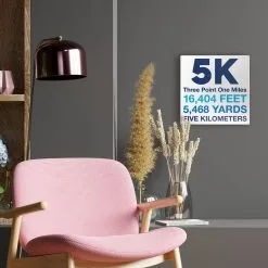 Running Canvas Wall Art - Math Miles 5K -goneforarun Sales 2023 tr 45393 LIFESTYLE 1