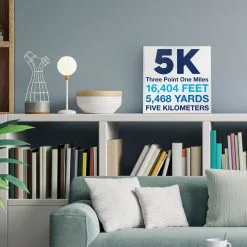 Running Canvas Wall Art - Math Miles 5K -goneforarun Sales 2023 tr 45393 LIFESTYLE 2