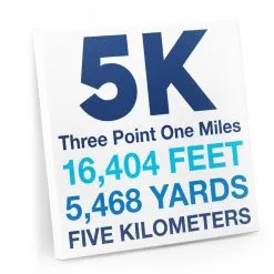 Running Canvas Wall Art - Math Miles 5K