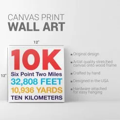 Running Canvas Wall Art - Math Miles 10K 9 Running Canvas Wall Art - Math Miles 10K -goneforarun Sales 2023 tr 45394 DETAILS