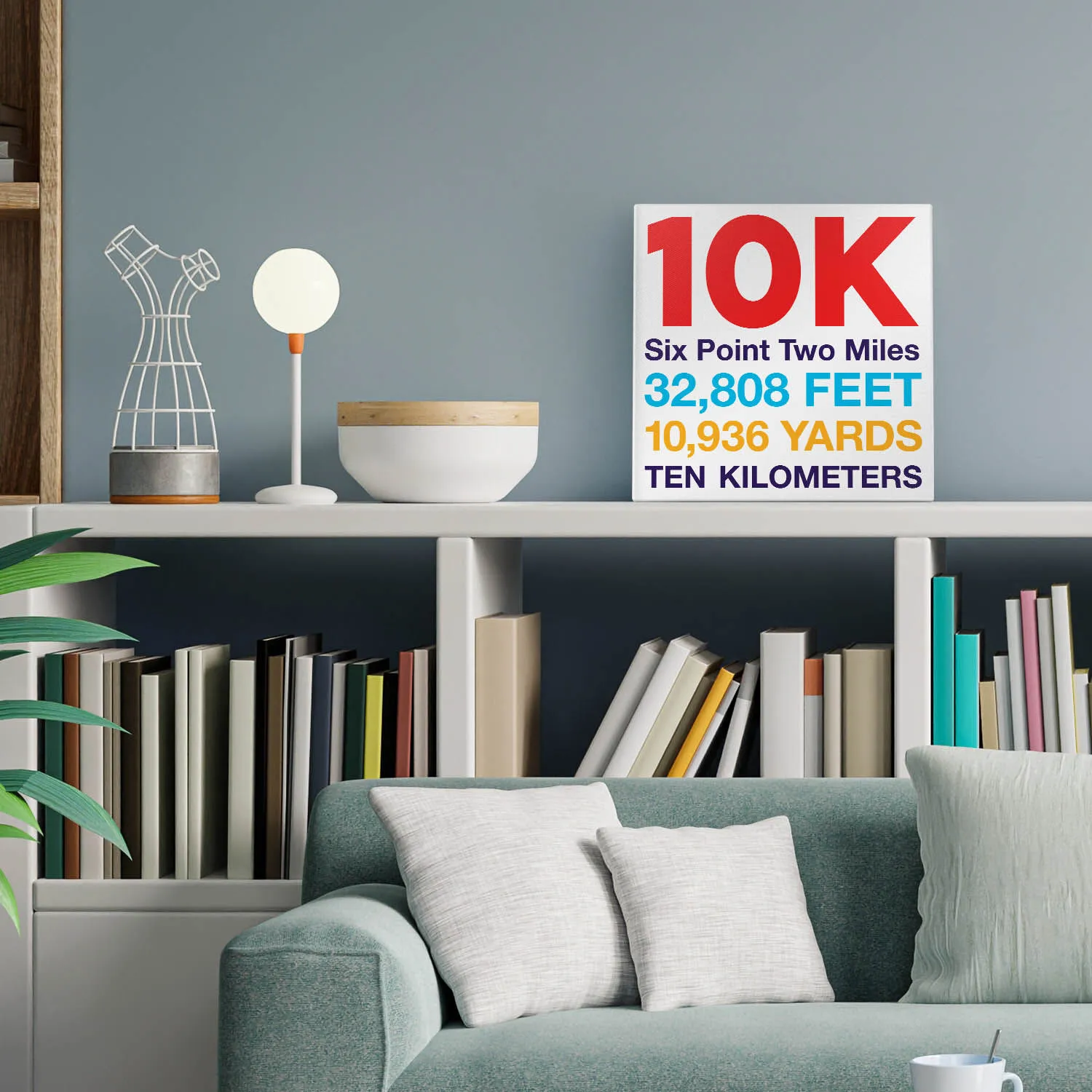 Running Canvas Wall Art - Math Miles 10K 7 Running Canvas Wall Art - Math Miles 10K - Image 5