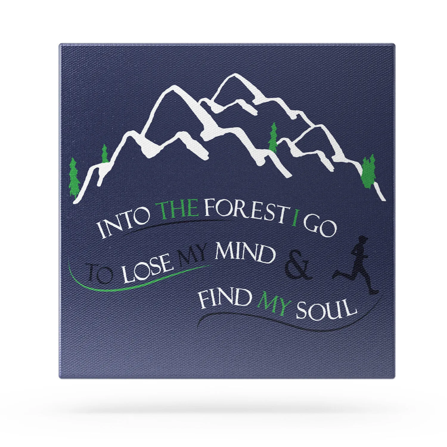 Running Canvas Wall Art - Into The Forest I Go 4 Running Canvas Wall Art - Into The Forest I Go - Image 2