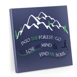 Running Canvas Wall Art - Into The Forest I Go
