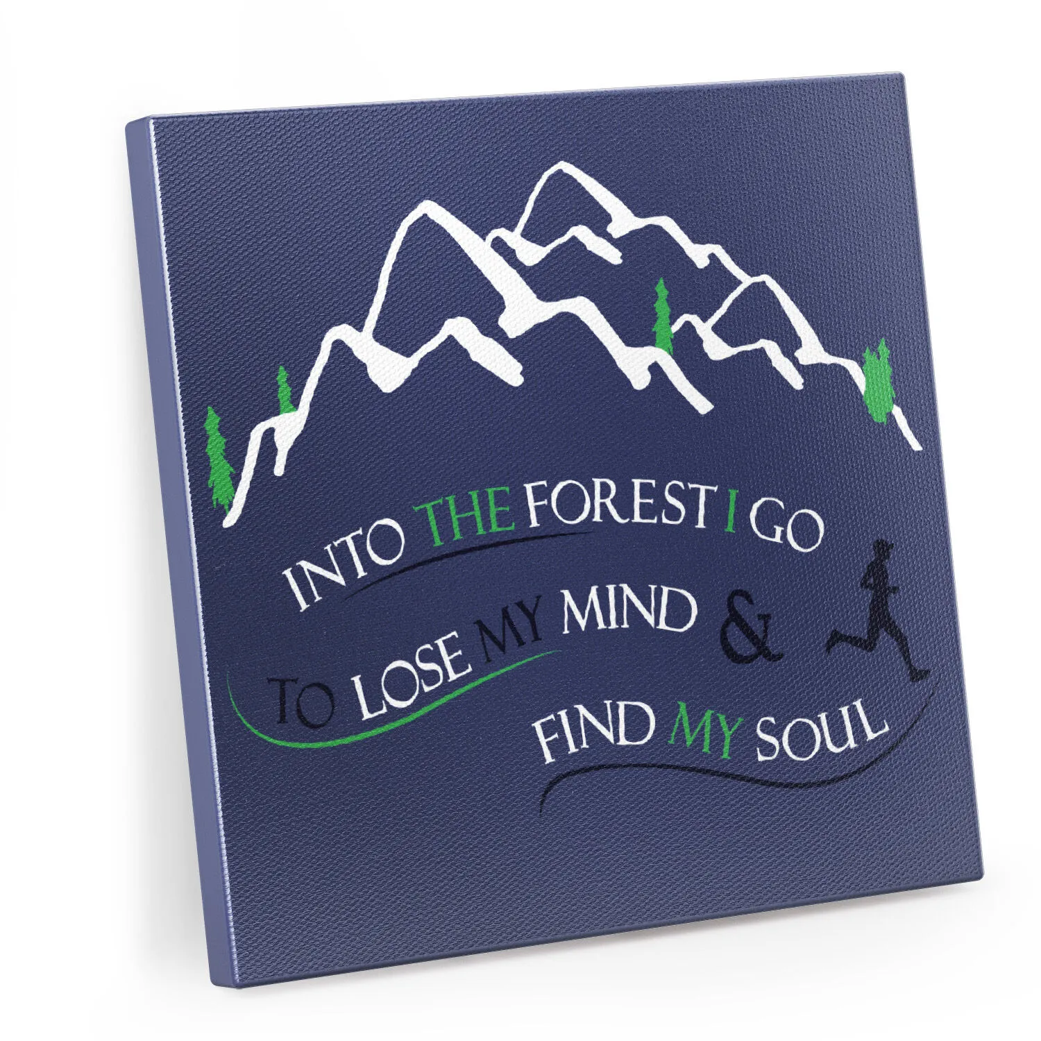 Running Canvas Wall Art - Into The Forest I Go 3 Running Canvas Wall Art - Into The Forest I Go