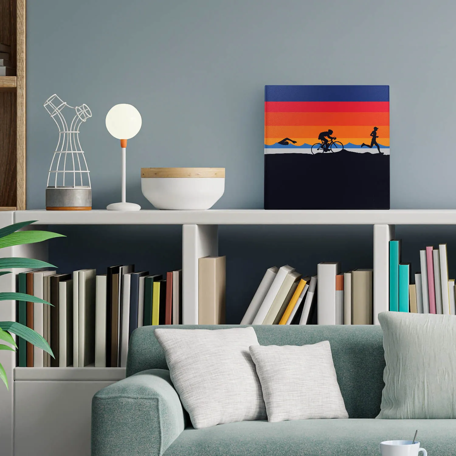 Triathlon Canvas Wall Art - Triathlete 7 Triathlon Canvas Wall Art - Triathlete - Image 5