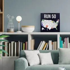 Running Canvas Wall Art - Run 50 States -goneforarun Sales 2023 tr 45403 LIFESTYLE 2