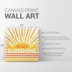 Running Canvas Wall Art - Running Is My Sunshine 9 Running Canvas Wall Art - Running Is My Sunshine -goneforarun Sales 2023 tr 45404 DETAILS
