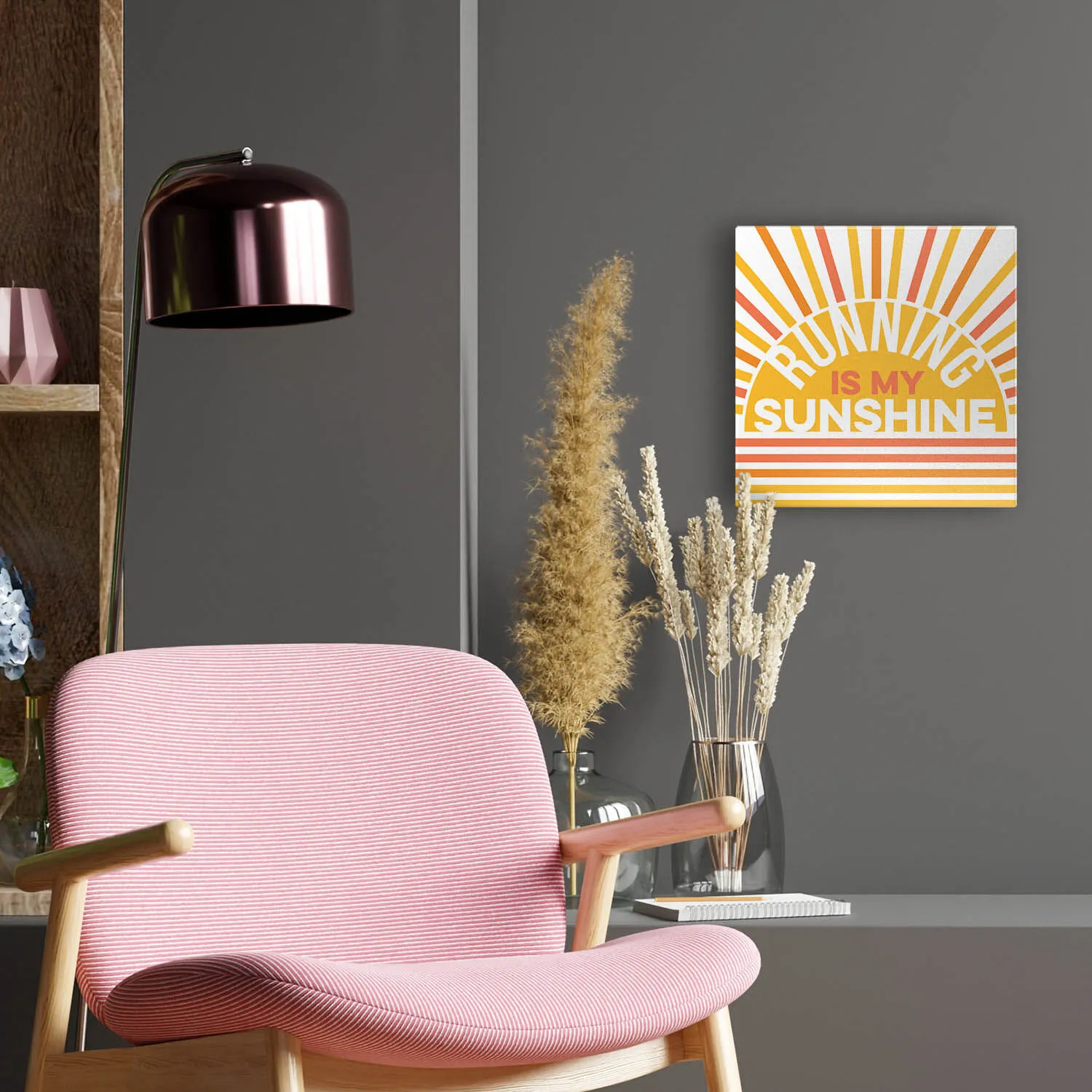 Running Canvas Wall Art - Running Is My Sunshine 6 Running Canvas Wall Art - Running Is My Sunshine - Image 4