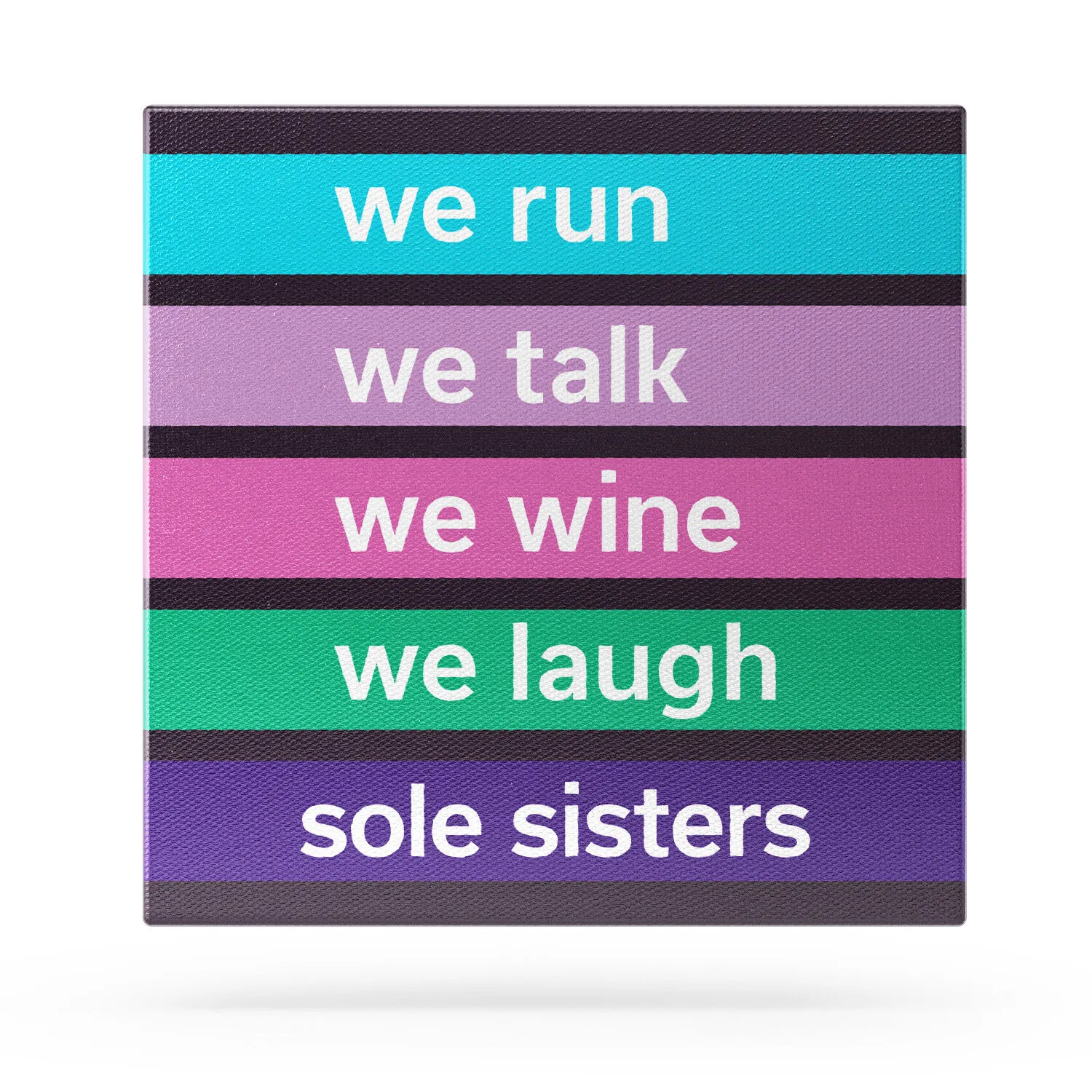 Running Canvas Wall Art - Sole Sister Mantra 4 Running Canvas Wall Art - Sole Sister Mantra - Image 2