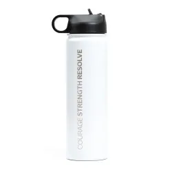 RunTechnology® Water Bottle - Courage Strength Resolve