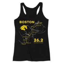 Women's Everyday Tank Top - Boston Route -goneforarun Sales 2023 tr 45423 BLACK MAIN