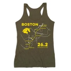 Women's Everyday Tank Top - Boston Route -goneforarun Sales 2023 tr 45423 OLIVE MAIN