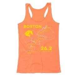 Women's Everyday Tank Top - Boston Route -goneforarun Sales 2023 tr 45423 PEACH MAIN