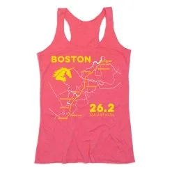 Women's Everyday Tank Top - Boston Route -goneforarun Sales 2023 tr 45423 PINK MAIN