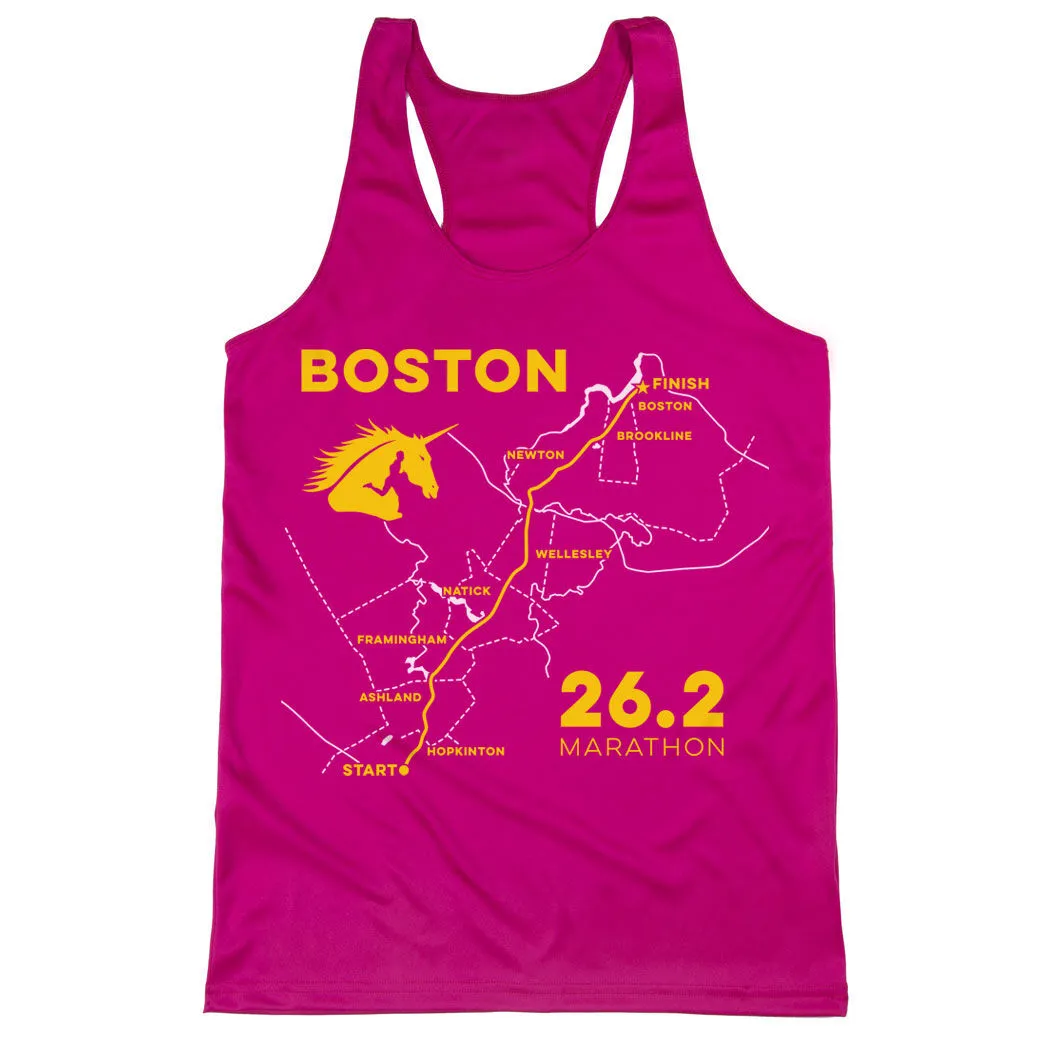 Women's Racerback Performance Tank Top - Boston Route 11 Women's Racerback Performance Tank Top - Boston Route - Image 9