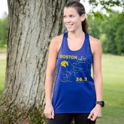 Women's Racerback Performance Tank Top - Boston Route 15 Women's Racerback Performance Tank Top - Boston Route -goneforarun Sales 2023 tr 45424 ROYAL MODEL