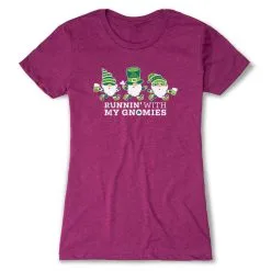 Women's Everyday Runners Tee - Runnin' With My Gnomies® - Lucky -goneforarun Sales 2023 tr 45437 LUSHBERRY FLAT