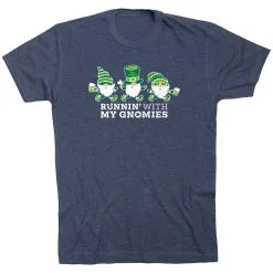 Running Short Sleeve T-Shirt - Runnin' With My Gnomies® - Lucky
