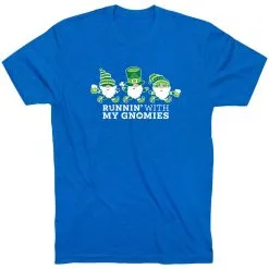 Running Short Sleeve T-Shirt - Runnin' With My Gnomies® - Lucky -goneforarun Sales 2023 tr 45438 ROYAL FLAT