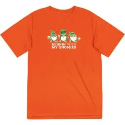Men's Running Short Sleeve Performance Tee - Runnin' With My Gnomies® - Lucky -goneforarun Sales 2023 tr 45446 ORANGE MAIN