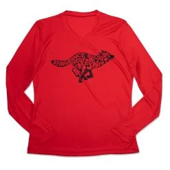 Women's Long Sleeve Tech Tee - Free Spirit -goneforarun Sales 2023 tr 45466 RED MAIN