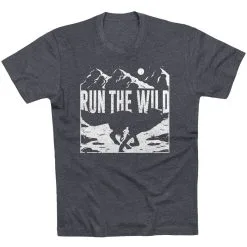 Running Short Sleeve T-Shirt - Run The Wild -goneforarun Sales 2023 tr 45494 CHARCOAL FLAT