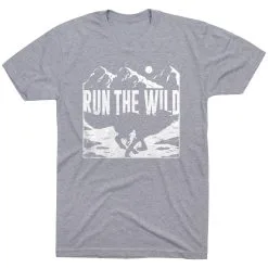 Running Short Sleeve T-Shirt - Run The Wild -goneforarun Sales 2023 tr 45494 GRAY FLAT