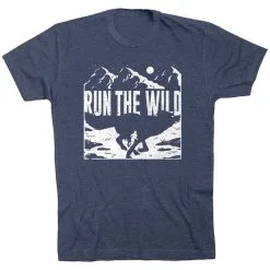 Running Short Sleeve T-Shirt - Run The Wild -goneforarun Sales 2023 tr 45494 NAVY FLAT