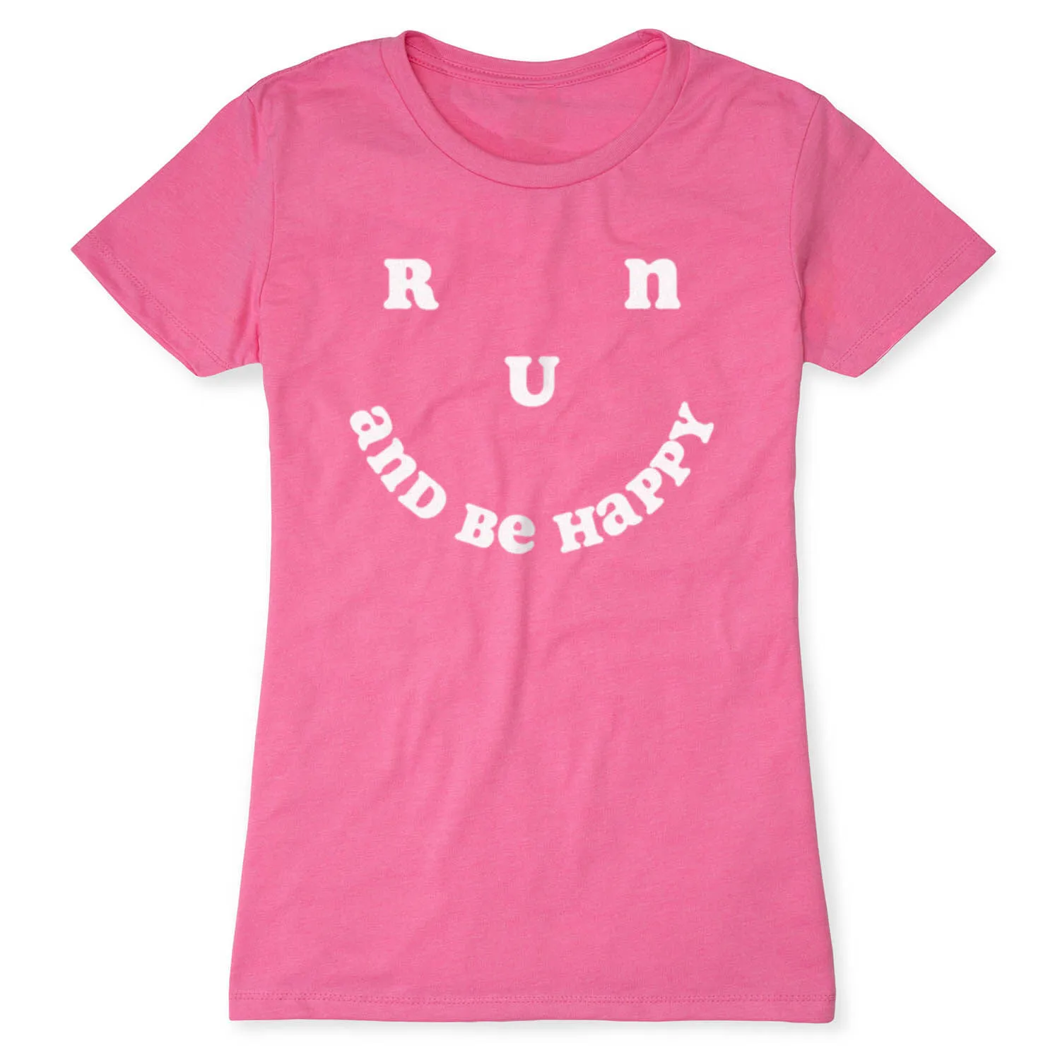 Women's Everyday Runners Tee - Run And Be Happy 9 Women's Everyday Runners Tee - Run And Be Happy - Image 7