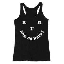 Women's Everyday Tank Top - Run And Be Happy -goneforarun Sales 2023 tr 45507 BLACK MAIN