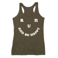 Women's Everyday Tank Top - Run And Be Happy -goneforarun Sales 2023 tr 45507 OLIVE MAIN