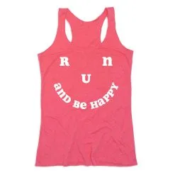 Women's Everyday Tank Top - Run And Be Happy
