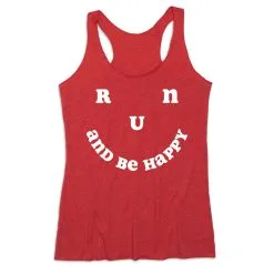 Women's Everyday Tank Top - Run And Be Happy -goneforarun Sales 2023 tr 45507 RED MAIN