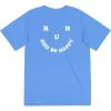 Men's Running Short Sleeve Performance Tee - Run And Be Happy -goneforarun Sales 2023 tr 45512 LIGHTBLUE MAIN