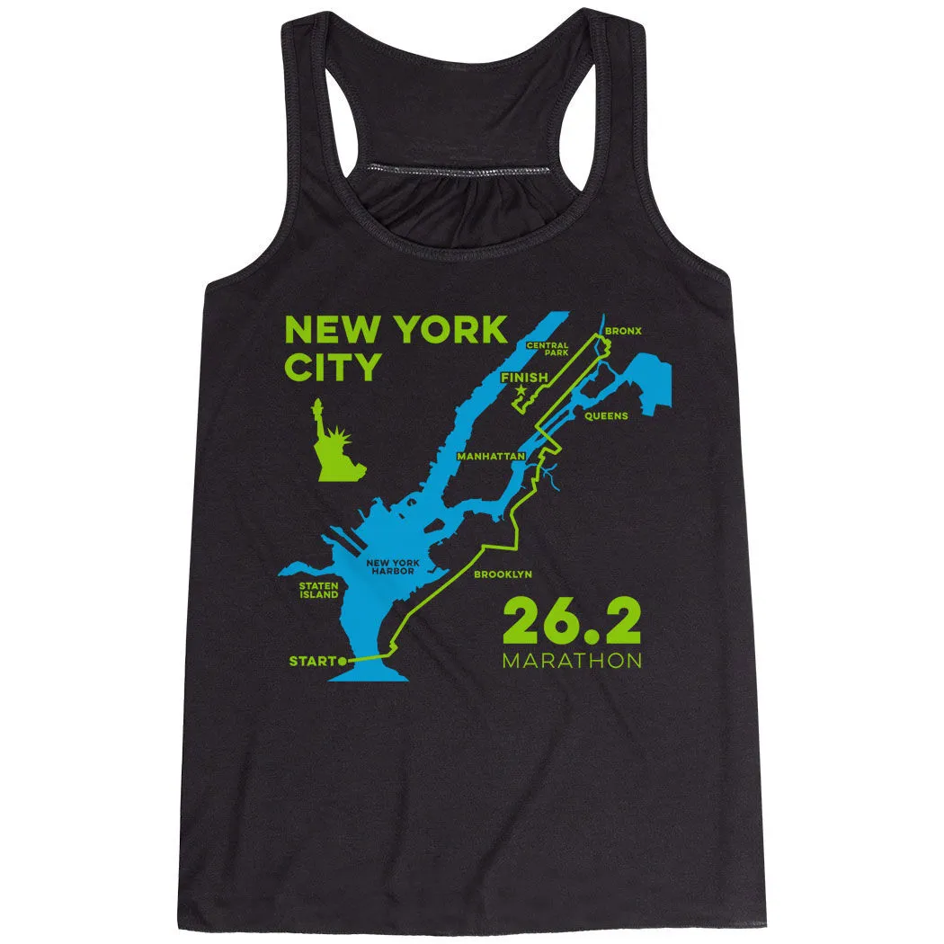 Flowy Racerback Tank Top - New York City Route 3 Flowy Racerback Tank Top - New York City Route