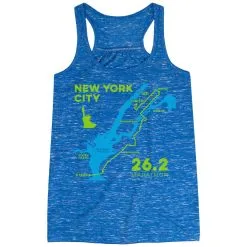 Flowy Racerback Tank Top - New York City Route 13 Flowy Racerback Tank Top - New York City Route -goneforarun Sales 2023 tr 45519 BLUE MAIN